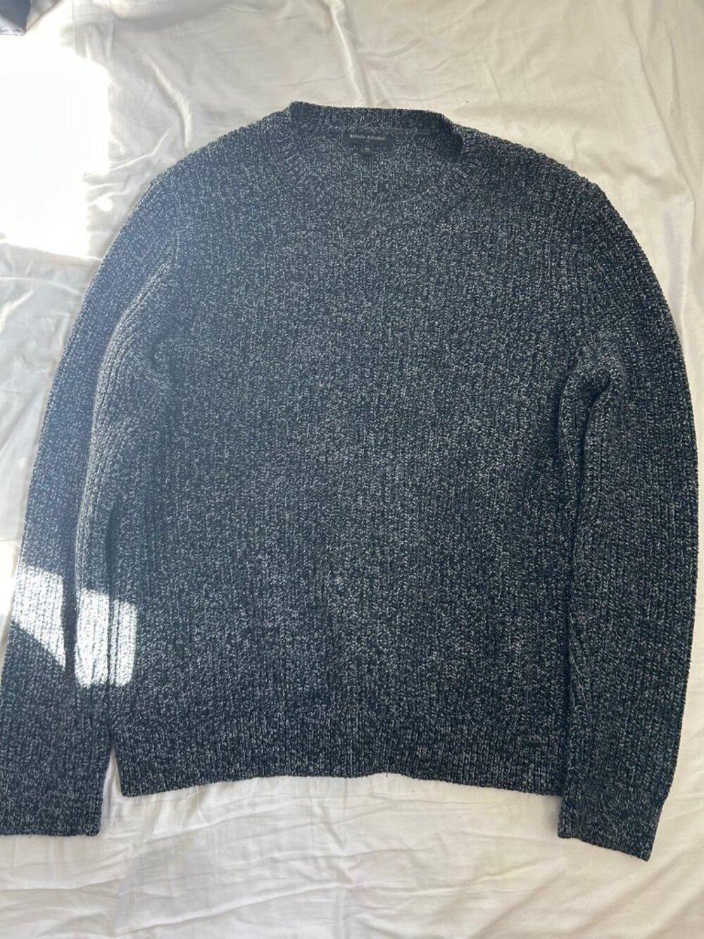 Banana Republic Men's Chunky Marled Crewneck Sweater Size XL